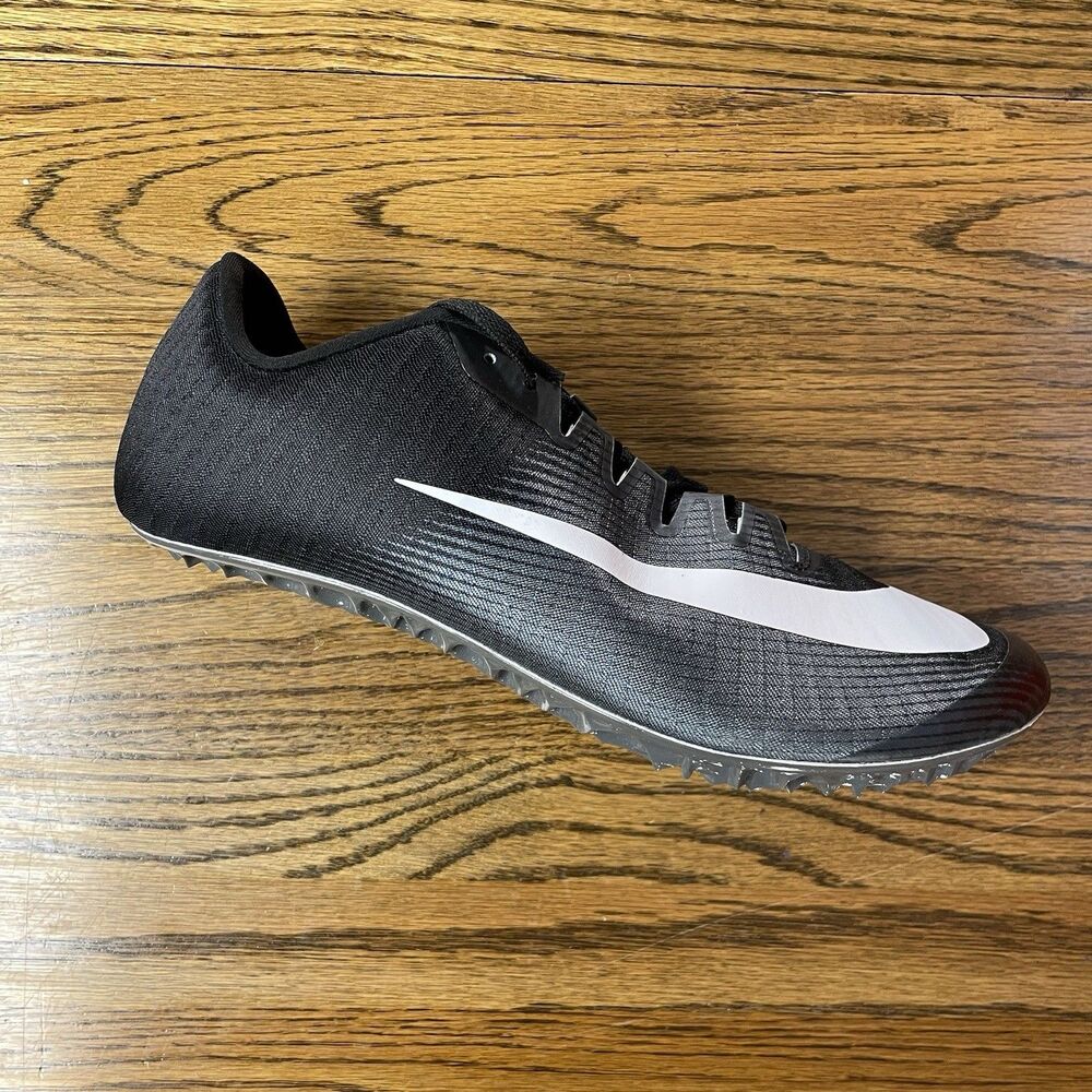 Nike Zoom JaFly 3 Track & Field Spikes Sprint Black White Mens Size 11.5 NEW
